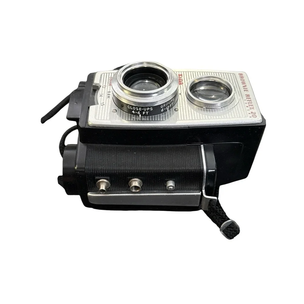 Vintage Brownie Reflex 20 Kodak Camera With Original Box and Instructions